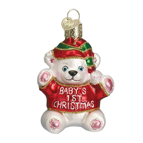 BABY'S FIRST CHRISTMAS TEDDY BEAR - 12093