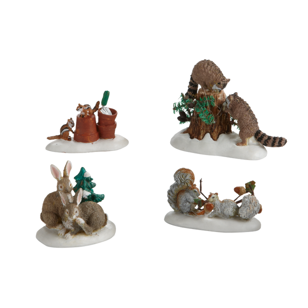VILLAGE - FRIENDLY NEIGHBORS - SET OF 4  - 4020251