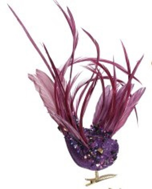 Birds of a Feather Purple Bird Clip by Mark Roberts