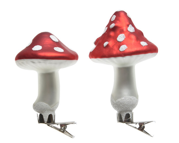 GLASS MUSHROOM CLIP - 129241
