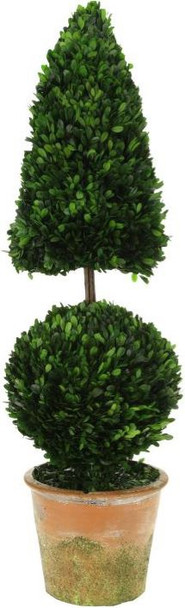 BOXWOOD TOPIARY CONE&BALL42IN. - 10-00912