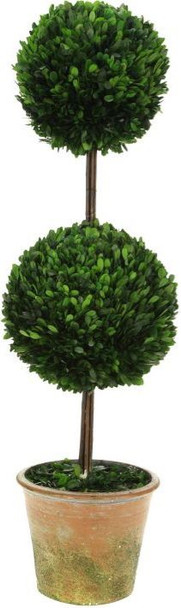 TALL DOUBLE BOXWOOD TOPIARY 42IN. - 10-00910