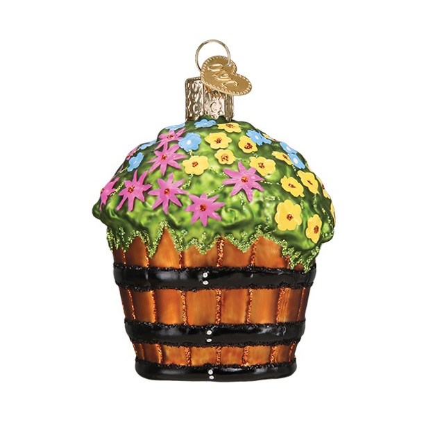 WHISKEY BARREL WITH FLOWERS - 36263