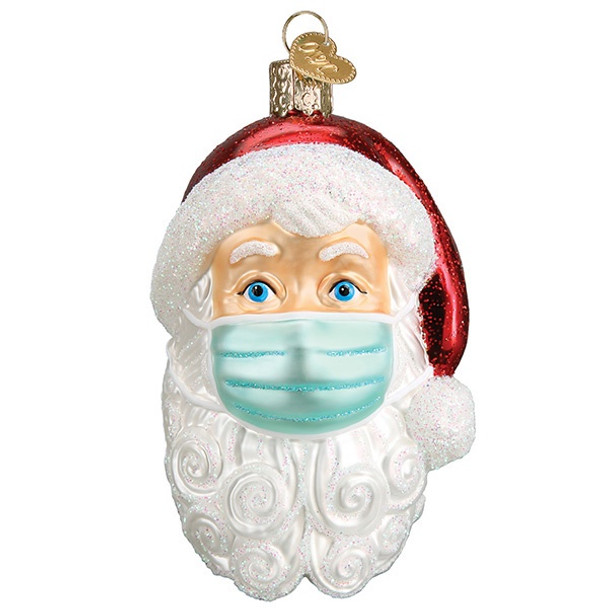 SANTA WITH FACE MASK - 40319