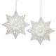 CLEAR SNOWFLAKE ORNAMENT - 136621