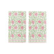 FLORAL BLOCK PRINT PAPER DINNER NAPKIN - 54683