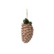 HIGHLAND GLEN PINECONE CARDINAL SCENE ORNAMENT - JIM SHORE - 6015449