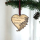 WOODEN IN LOVING MEMORY OF GRANDPA HEART ORNAMENT - COMEM-12