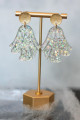 FLOWY GHOST SILVER HOLOGRPAHIC EARRINGS - SILVHOLOGHOST