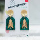 EMERALD GALAXY TREE ARCH EARRINGS - EMGALTREE