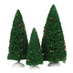 VILLAGE - VILLAGE TWINKLING LIT TREES GREEN SET/3- 56.52823