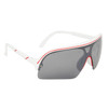 #9034 Sunglasses White Frame Color with Red Trim