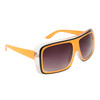 Wholesale Sunglasses #9024 Orange & Transparent Frames with Black Accent