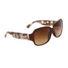 DE™ Abstract Temple Pattern Designer Sunglasses - Style DE116 Brown