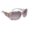 DE127 Designer Sunglasses for Ladies | Dark Grey ~  Light Grey ~ Pink Color Blend Transparent Frame
