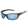 Sports Sunglasses XS101 Navy Blue Frame with Silver Accent on Arms