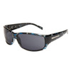 XS107 Xsportz Sunglasses Blue, Black & White Camo Pattern Frame