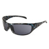 XS106 Sport Sunglasses Black, Blue & White Pattern Frame