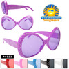 Party Glasses "Huge Sunglasses"  ~ P1023 (12 pcs.) With Rhinestones (Assorted Colors)
