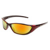 XS111 Xsportz Sunglasses Maroon Frame Color with Revo Lenses