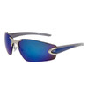 XS503 Xsportz Sunglasses Navy Blue & Dark Silver Frame Color