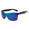 XS519 Sunglasses Black Frame Color and Blue Revo Lens