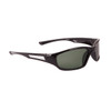 Bulk Polarized Lens Sunglasses - Style #9318 Gloss Black with Green Smoked Lenses