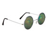 Side Looking Reptile Eyeball Hologram Sunglasses 1111 Silver Frame