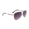 Metal Aviator Sunglasses by the Dozen - Style #801 Silver