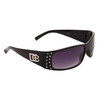 DE47 Wholesale Fashion Sunglasses Black Frame Color