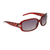 Fashion Sunglasses DE75 Transparent Red Frame