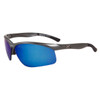 Sports Sunglasses Wholesale XS16 Dark Silver Frame w/Blue Revo Lens