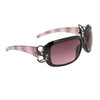 Rhinestone Sunglasses DI103 Black & Pink Frame