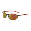 Bulk Men's Sports Sunglasses - Style #XS526 Gun Metal/Orange