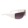 Bulk Women's Rhinestone Sunglasses - Style #DE32 White