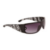 Bulk Women's Rhinestone Sunglasses - Style #DE32 Clear/Black