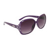 Rhinestone Sunglasses for Women DI601 Purple Frame