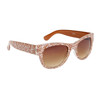 Fashion Sunglasses by the Dozen - Style #805 Brown & White Pattern