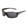 Polarized Sunglasses XS603 Matte Black Frame w/Silver Accents