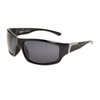 Polarized Sport Sunglasses XS602 Gloss Black Frame w/Silver