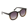 Round Fashion Sunglasses 812 Duotone Black & Tortoise Frame