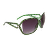 Large Frame Vintage Sunglasses 6018 Green Frame