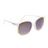 Fashion Sunglasses 6056 White Frame w/Yellow