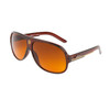 Xsportz™ XS127 Blocks Blue Light Aviators! Brown Frame