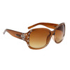 Diamond™ Rhinestone Sunglasses DI139 Brown Frame