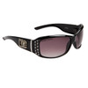 Designer Eyewear DE™139 Rhinestone Sunglasses Black Frame