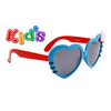 Girl's Heart Sunglasses # 8116 Blue/Red with Pink Bow