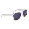 Silver California Classics Bulk Sunglasses - Style #8077 Spring Hinge Blue Mirro