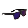 Black Mirrored California Classics Sunglasses - Style # 8088 Black/Purple Mirror