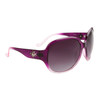 Diamond™ Rhinestone Wholesale Sunglasses - Style # DI138 Purple w/White